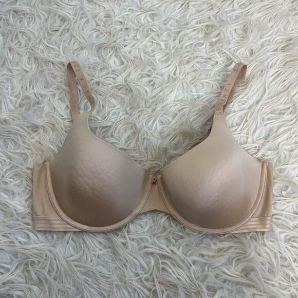 Savage X Fenty Women’s Nude Padded Bra Size 36D Solid Underwire - Picture 1 of 7